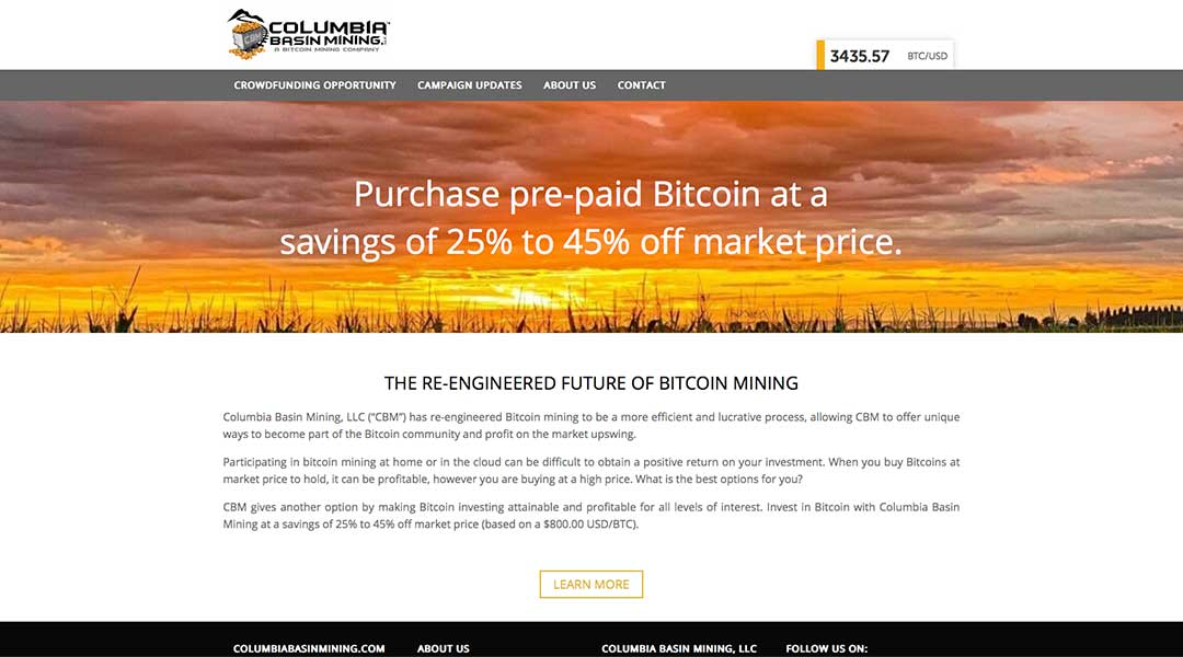 ColumbiaBasinMining.com Web Design